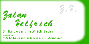 zalan helfrich business card